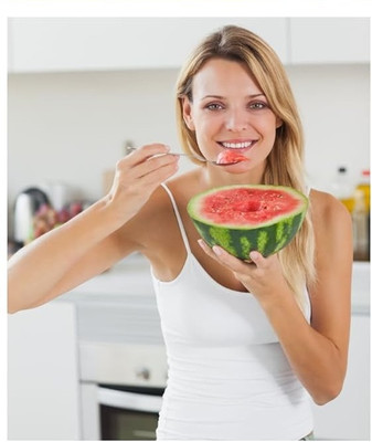 KNESSiN Heat Tolerant Mini Sugar Baby Watermelon Seeds For Kitchen Gardening-(50 Seeds) Seed(50 per packet)