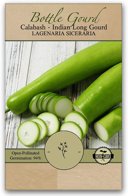 CYBEXIS GUA-49 - Bottle Gourd Long Vegetable - (300 Seeds) Seed(300 per packet)