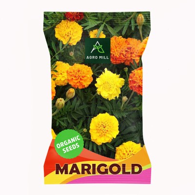 AGRO MILL MARIGOLD/ GENDA/ GAINDA PREMIUM QUALITY FLOWER Seed(30 per packet)