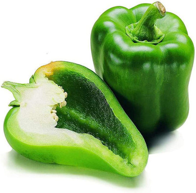 CYBEXIS High Yield Green Capsicum Sweet Bell Pepper Seeds 1200 Seeds Seed(1200 per packet)