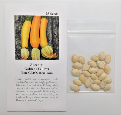 Qualtivate LX-236 Zucchini Golden (Yellow) Seed(100 per packet)