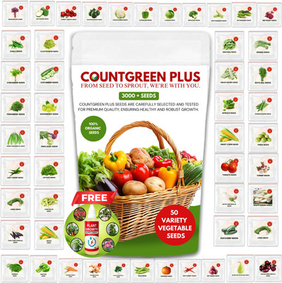 Countgreen Plus 50 Variety Of Vegetable Seeds Pack Seed(1 per packet)
