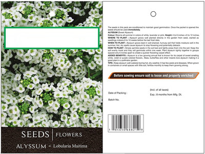 CYBEXIS Alyssum Royal Mixed Seeds Seed(50 per packet)