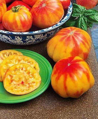 Qualtivate HUA-439 Giant 1-2 LB Mr. Stripey Tomato Seeds Seed(200 per packet)