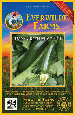 Qualtivate XXX-6A Green Zucchini Summer Squash Seeds Seed(30 per packet)