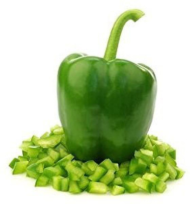 VibeX VXI-19 - Green Capsicum Bell Pepper Shimla Mirch - (1350 Seeds) Seed(1350 per packet)