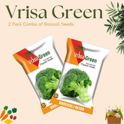 Vrisa Green Broccoli – Grow Fresh, Nutritious Broccoli in Your Garden! Seed(50 per packet)