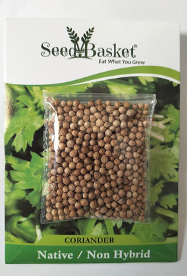 seedbasket Coriander/Dhania Seed Seed(1 per packet)