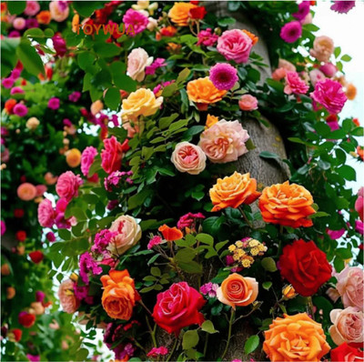 Toywua Elegant Climbing Rose Flower Seeds to Bold Rose Bloom Seed(30 g)