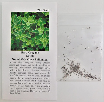 VibeX XLL-86 - Oregano Greek - (1350 Seeds) Seed(1350 per packet)
