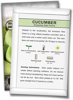 WILLVINE Armenian Pale Green Cucumber Seeds Seed(5000 per packet)