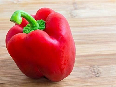 Qualtivate ICRA-1A Giant Red King Capsicum Seeds Seed(100 per packet)