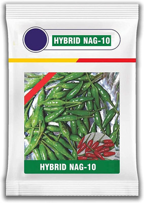 WILLVINE GOI -VII Nag-10 chilli seeds | Bullet chilli seeds[2.5gm, 500 Seeds] Seed(500 per packet)