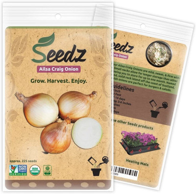 VibeX ATS-67 - Organic Onion Ailsa Craig - (4500 Seeds) Seed(4500 per packet)