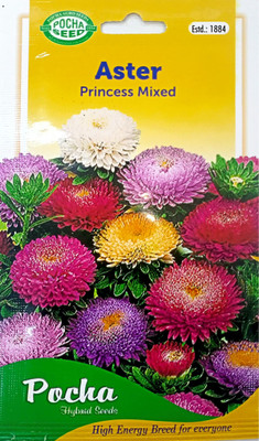 KRASHAK Aster Flower Mixed Color Seed(2 per packet)