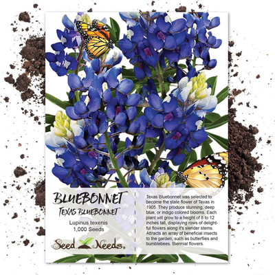 VibeX ® RXI-322 Texas Bluebonnet - Sage Blue Flower Seed(200 per packet)