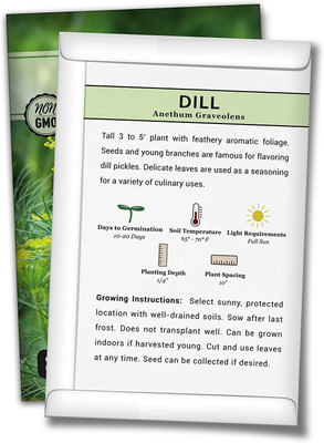 CYBEXIS NDIR-85 - Dill - Elephant - (2250 Seeds) Seed(2250 per packet)