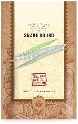 WILLVINE F1 Hybrid CHICHINDA/SNAKE GOURD/CHICHINGA SEEDS[10 Gms, 50 Seeds] Seed(50 per packet)