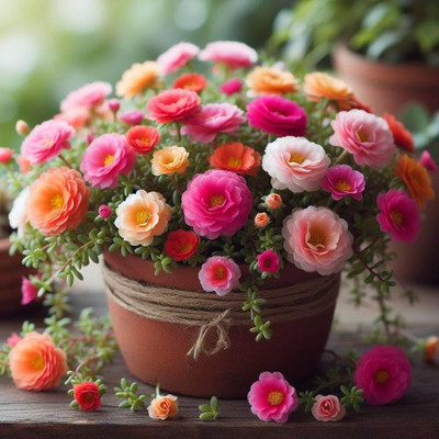 BDSresolve Mix colour portulaca flower seeds pack of 92 Seed(92 per packet)
