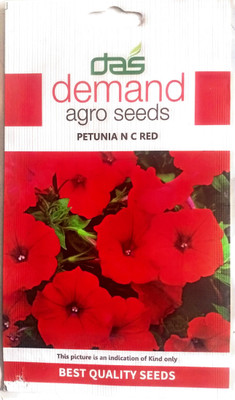KRASHAK PETUNIA RED COLOR FLOWER SEED Seed(2 per packet)