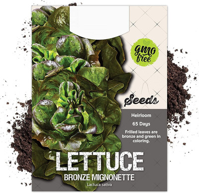 CYBEXIS XLL-18 - Bronze Mignonette Lettuce - (1350 Seeds) Seed(1350 per packet)