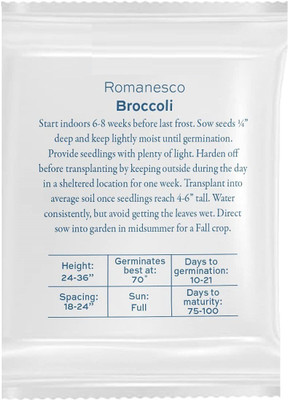 WILLVINE NDIR-631 Romanesco Variety Broccoli Seeds Seed(200 per packet)