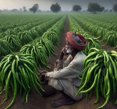 HYBRID 10g hybrid chili seeds Highest yield variety early fruiting Seed(1 per packet)
