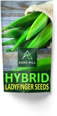 AGRO MILL ORGANIC LADYFINGER/BHINDI/OKRA HYBRID F1 PREMIUM QUALITY FOR KITCHEN GARDEN Seed(25 per packet)