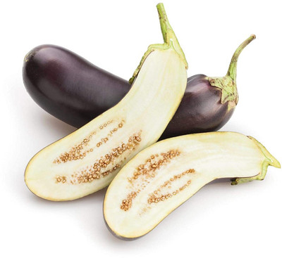 CYBEXIS PUAS-77 - High Yield Hybrid Rare Brinjal Oval - (450 Seeds) Seed(450 per packet)
