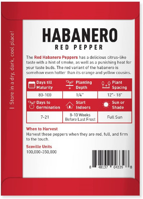 Biosnyg Chilli Red Habanero Pepper Seed(1000 per packet)