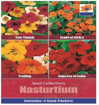 CYBEXIS Nasturtium Trailing Empress Of India Jewel Of Africa & Tom Thumb Seed(1 g)