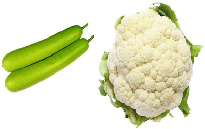 CYBEXIS Combo of Cauliflower and Bottle Gourd Long Seed(10 g)