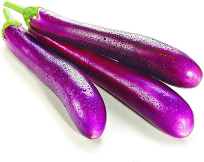 CYBEXIS Long Purple Brinjal Eggplant Seeds 600 Seeds Seed(600 per packet)
