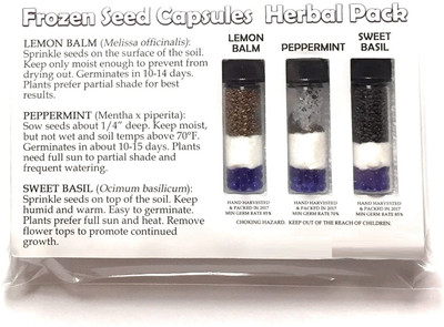 WILLVINE Lemon Balm, Peppermint, Sweet Basil-[2000 Seeds] Seed(2000 per packet)