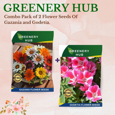 Greenery Hub A Burst of Colors: 2 Flower Seed Combo Pack Seed(50 per packet)