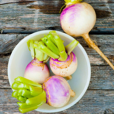 MYLAWN Turnip Seeds - Purple Top White Globe Seed(1000 per packet)