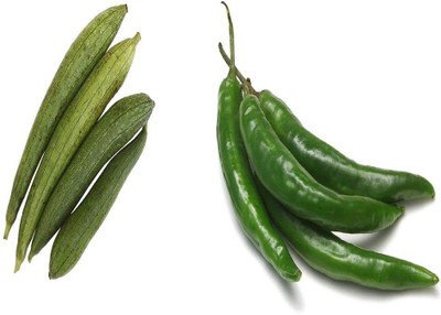 CYBEXIS Combo of Green Chilli and Sponge Gourd Seed(10 g)
