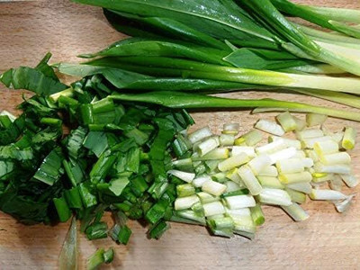 KNESSiN Open-Pollinated Wild Onion Seeds For Kitchen Gardening-(2400 Seeds) Seed(2400 per packet)