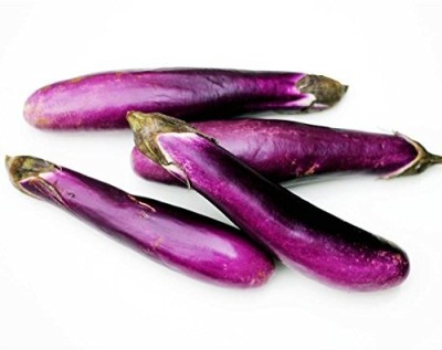 CRGO ™ PUSA-195-Brinjal Purple Slender Vegetable Seeds Seed(150 per packet)