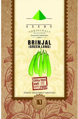 CYBEXIS Long Brinjal Seeds (Green)2400 Seeds Seed(2400 per packet)