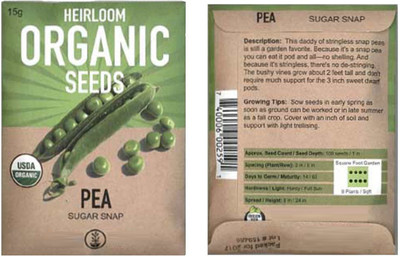 Biosnyg Sugar Snap Pea Garden Seeds -[1000 Seeds] Seed(1000 per packet)