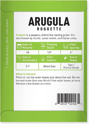 CYBEXIS KGF -71 - Arugula Wild Rocket Rucola Selvatica - (750 Seeds) Seed(750 per packet)