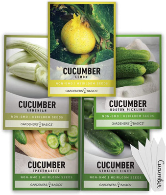 CYBEXIS XLR-91 - Cucumber 5 -Armenian,Pickling,Lemon, Spacemaster,Straight 8 (450 Seeds) Seed(450 per packet)