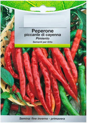 CYBEXIS Hot Cayenne Pepper Seeds2400 Seeds Seed(2400 per packet)