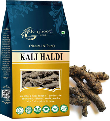 BrijBooti Narkachur | Kali Haldi | Curcuma Zerumbet | Zedoary Root | Black Turmeric Seed(200 g)