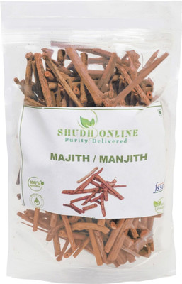 Shudh Online Majith Root, Organic Manjistha Root, Indian Maddar, Manjishta Manjishtha Manjith Seed(50 g)