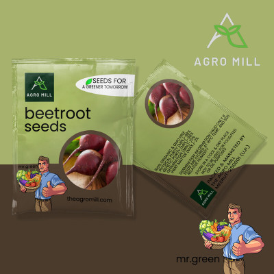 AGRO MILL BEETROOT / CHUKANDAR / GARDEN BEET / TABLE BEET / HIGH GERMINATION VEGETABLE Seed(80 per packet)