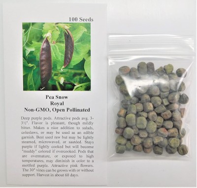 VibeX PAU-28 - Pea Snow Royal (Purple) - (300 Seeds) Seed(300 per packet)