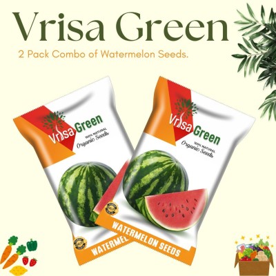 Vrisa Green Watermelon Best Quality Fruit Seed(50 per packet)