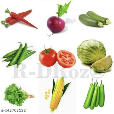FRESHO All Mixed Vegetable Seeds Seed(525 per packet)